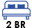 2 Bed Room Icon