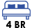 4 Bed Room Icon